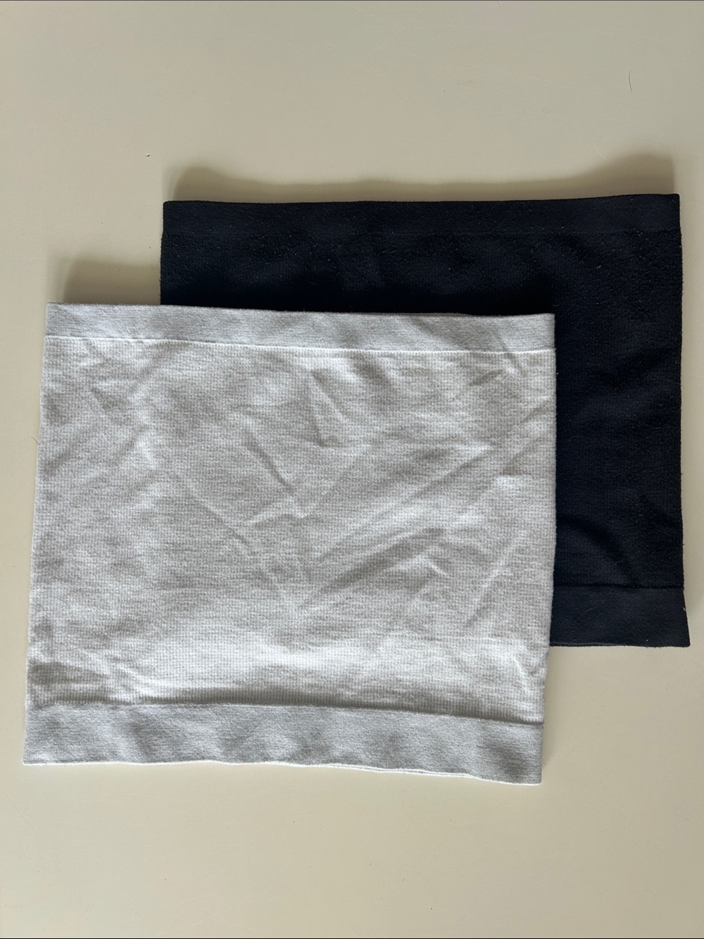 Urban Outfitters Seamless Tube Tops - Black and Light Gray